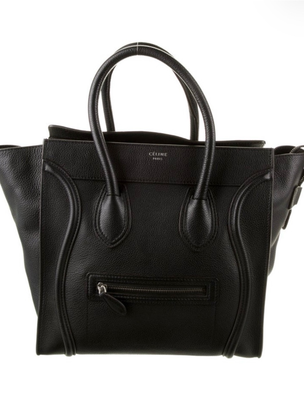 Black Mini Luggage Tote Bag + Dust Bag